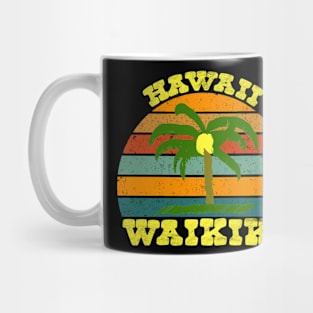 Vintage Hawaii Waikiki Beach Mug